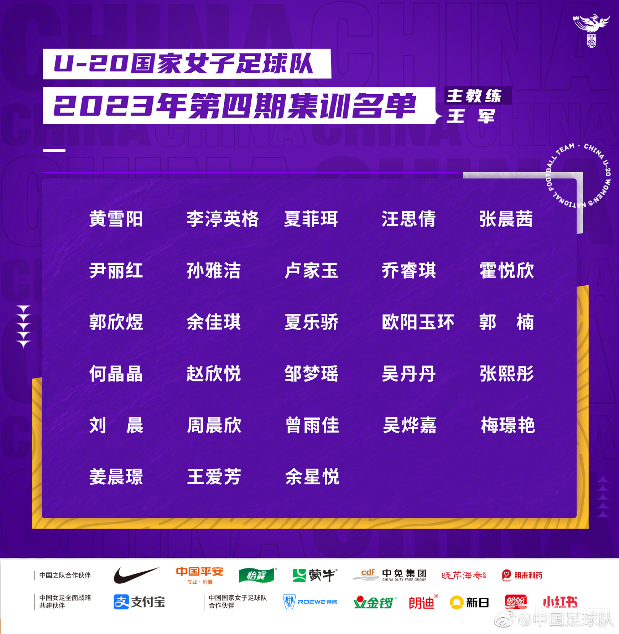 女足国家队队员集结，备战国际比赛